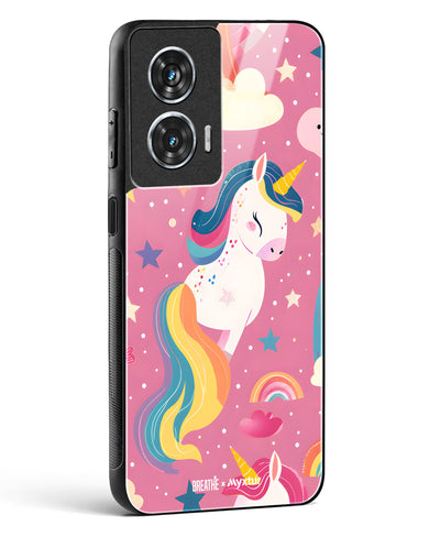 Unicorn Bloomers [BREATHE] Glass Case Phone Cover (Motorola)