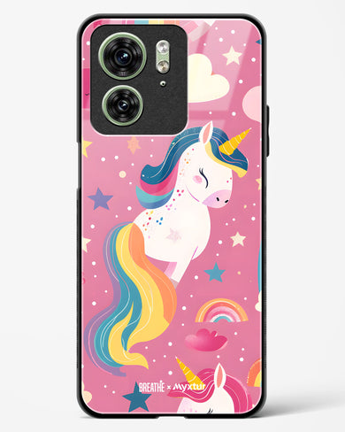 Unicorn Bloomers [BREATHE] Glass Case Phone Cover (Motorola)