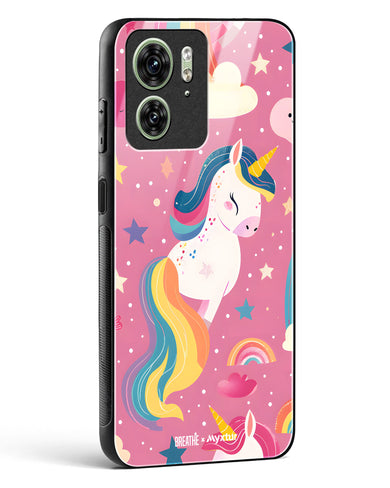 Unicorn Bloomers [BREATHE] Glass Case Phone Cover (Motorola)