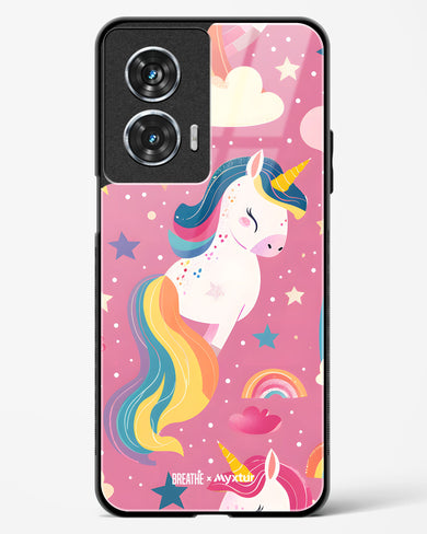 Unicorn Bloomers [BREATHE] Glass Case Phone Cover (Motorola)