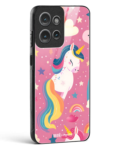 Unicorn Bloomers [BREATHE] Glass Case Phone Cover (Motorola)