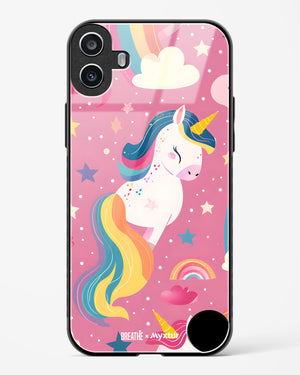 Unicorn Bloomers [BREATHE] Glass Case Phone Cover (Nothing)