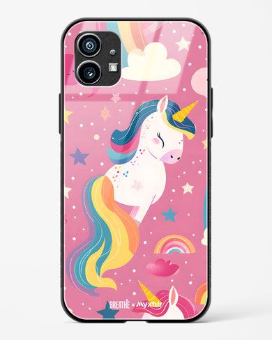 Unicorn Bloomers [BREATHE] Glass Case Phone Cover (Nothing)