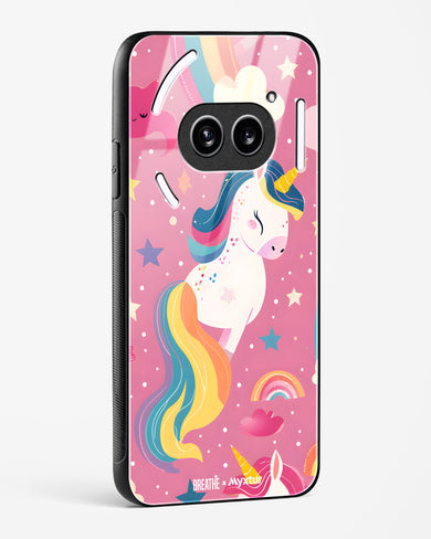 Unicorn Bloomers [BREATHE] Glass Case Phone Cover (Nothing)