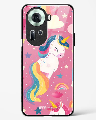 Unicorn Bloomers [BREATHE] Glass Case Phone Cover (Oppo)