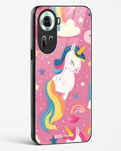 Unicorn Bloomers [BREATHE] Glass Case Phone Cover (Oppo)