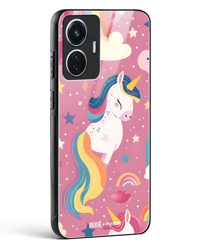 Unicorn Bloomers [BREATHE] Glass Case Phone Cover (Vivo)