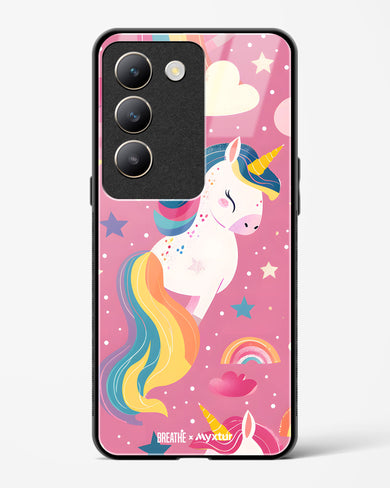 Unicorn Bloomers [BREATHE] Glass Case Phone Cover (Vivo)