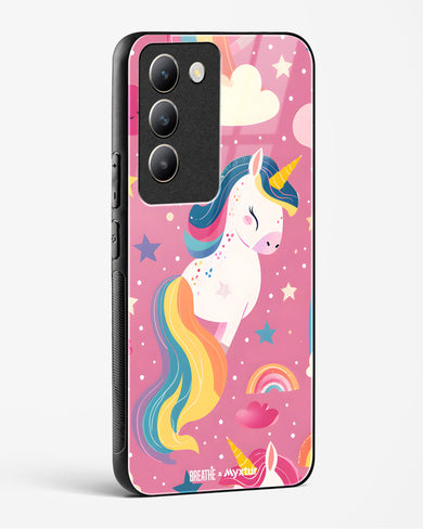 Unicorn Bloomers [BREATHE] Glass Case Phone Cover (Vivo)