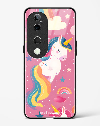 Unicorn Bloomers [BREATHE] Glass Case Phone Cover (Vivo)