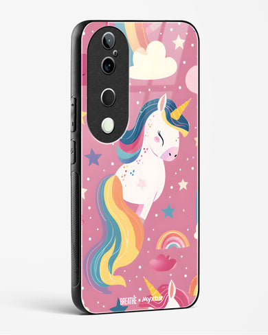Unicorn Bloomers [BREATHE] Glass Case Phone Cover (Vivo)