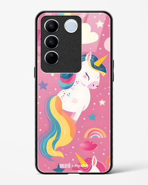 Unicorn Bloomers [BREATHE] Glass Case Phone Cover (Vivo)