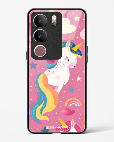 Unicorn Bloomers [BREATHE] Glass Case Phone Cover (Vivo)