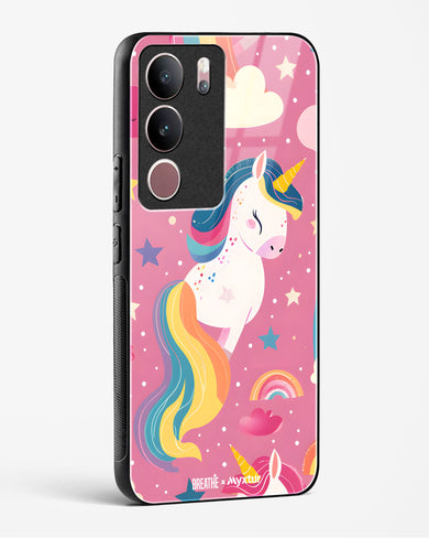 Unicorn Bloomers [BREATHE] Glass Case Phone Cover (Vivo)