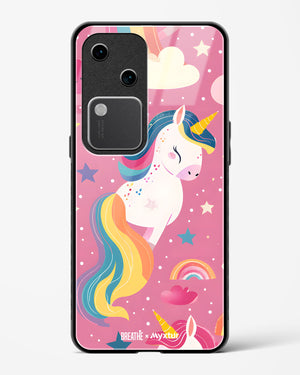Unicorn Bloomers [BREATHE] Glass Case Phone Cover (Vivo)