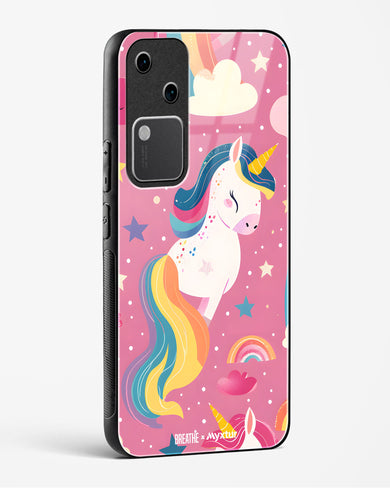 Unicorn Bloomers [BREATHE] Glass Case Phone Cover (Vivo)