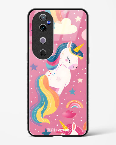Unicorn Bloomers [BREATHE] Glass Case Phone Cover (Vivo)