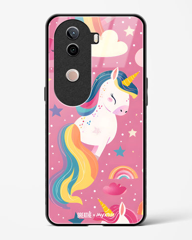 Unicorn Bloomers [BREATHE] Glass Case Phone Cover (Vivo)
