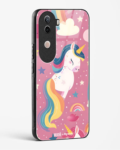 Unicorn Bloomers [BREATHE] Glass Case Phone Cover (Vivo)