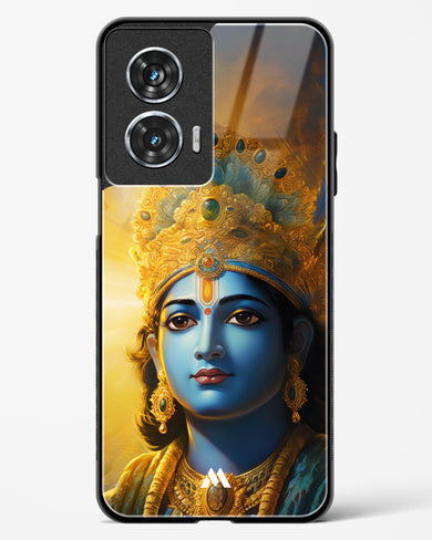 Enchanting Krishna Glass Case Phone Cover (Motorola)