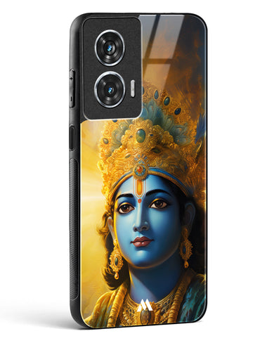 Enchanting Krishna Glass Case Phone Cover (Motorola)