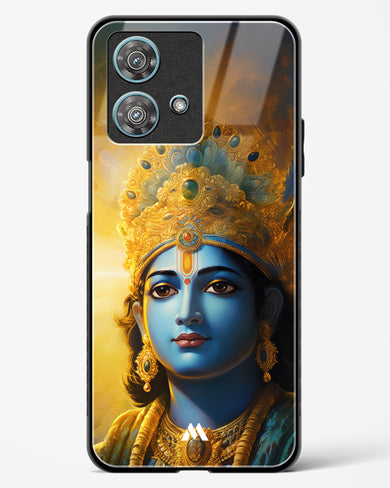 Enchanting Krishna Glass Case Phone Cover (Motorola)