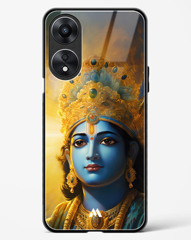 Enchanting Krishna Glass Case Phone Cover (Oppo)