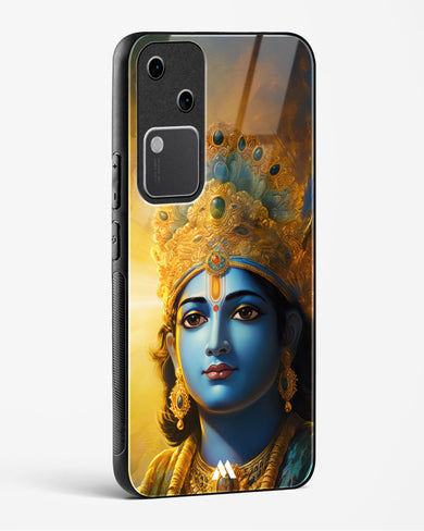 Enchanting Krishna Glass Case Phone Cover (Vivo)