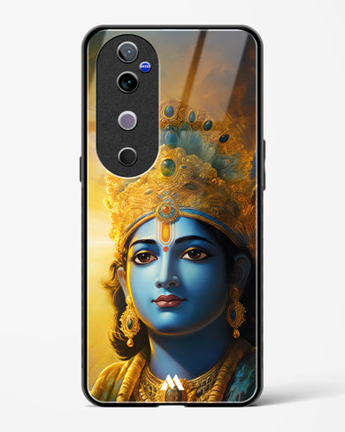 Enchanting Krishna Glass Case Phone Cover (Vivo)