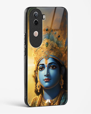 Enchanting Krishna Glass Case Phone Cover (Vivo)