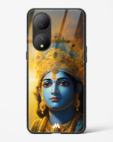 Enchanting Krishna Glass Case Phone Cover (Vivo)