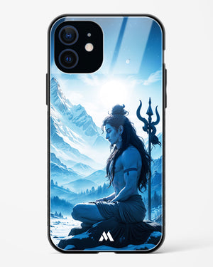 Meditating on Kailash Glass Case Phone Cover (Apple)