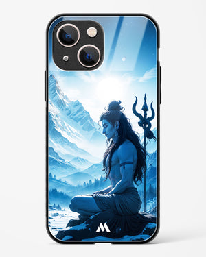 Meditating on Kailash Glass Case Phone Cover (Apple)