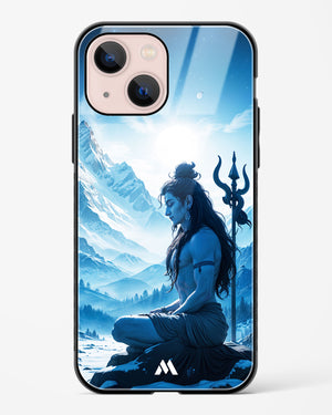 Meditating on Kailash Glass Case Phone Cover (Apple)
