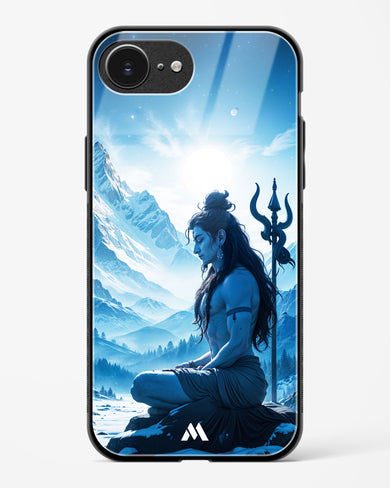 Meditating on Kailash Glass Case Phone Cover (Apple)