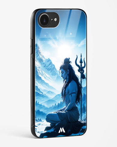 Meditating on Kailash Glass Case Phone Cover (Apple)