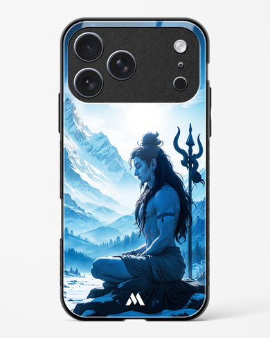 Meditating on Kailash Glass Case Phone Cover (Apple)
