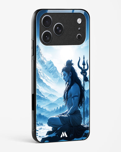 Meditating on Kailash Glass Case Phone Cover (Apple)