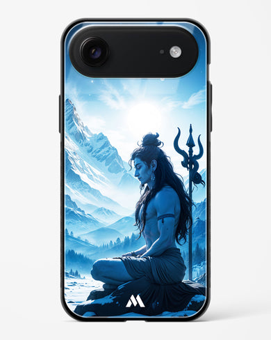 Meditating on Kailash Glass Case Phone Cover (Apple)