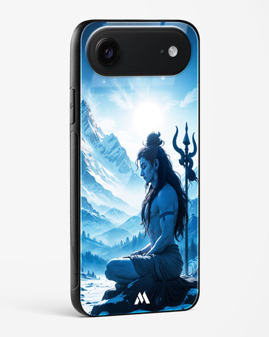 Meditating on Kailash Glass Case Phone Cover (Apple)