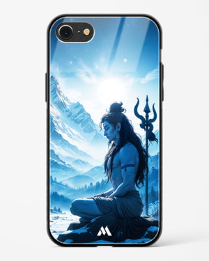 Meditating on Kailash Glass Case Phone Cover (Apple)