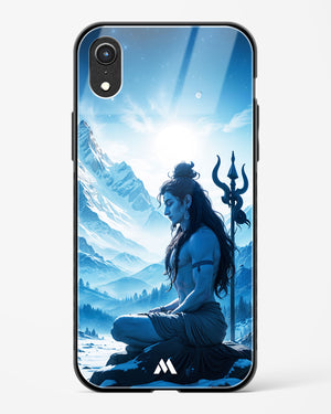 Meditating on Kailash Glass Case Phone Cover (Apple)