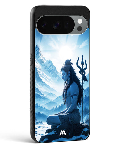 Meditating on Kailash Glass Case Phone Cover (Google)