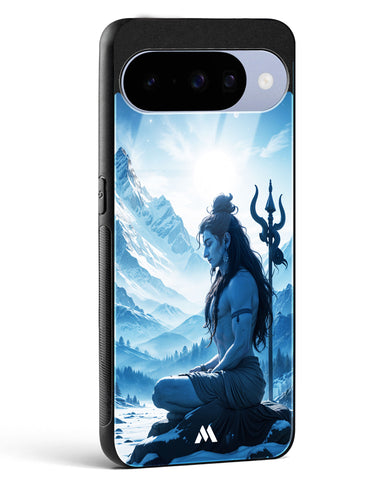 Meditating on Kailash Glass Case Phone Cover (Google)