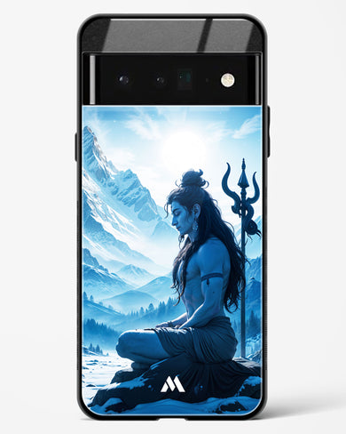 Meditating on Kailash Glass Case Phone Cover (Google)