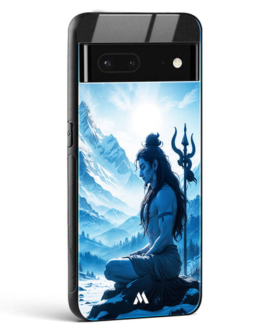 Meditating on Kailash Glass Case Phone Cover (Google)