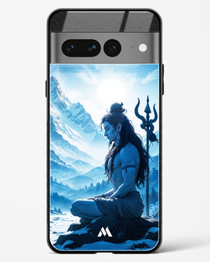 Meditating on Kailash Glass Case Phone Cover (Google)