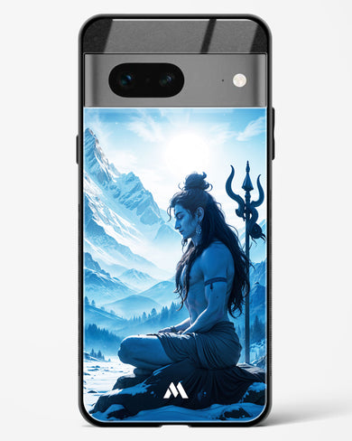 Meditating on Kailash Glass Case Phone Cover (Google)