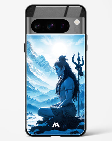 Meditating on Kailash Glass Case Phone Cover (Google)