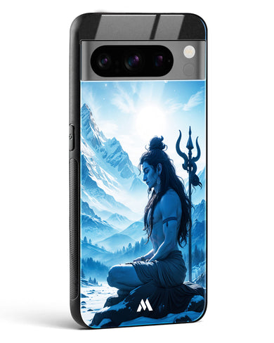 Meditating on Kailash Glass Case Phone Cover (Google)